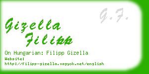 gizella filipp business card